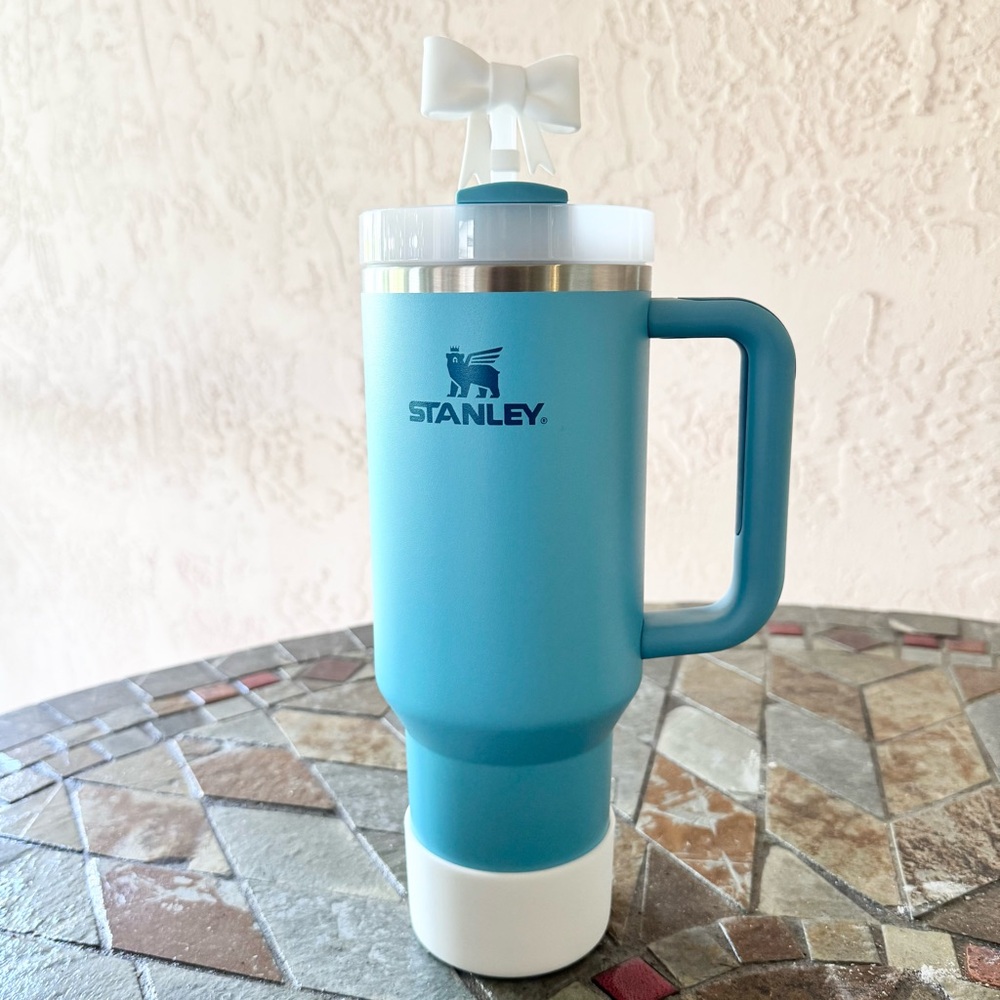 Stanley 40 OZ. Color: Pool (Vibrant Blue) Tumbler with Accessories